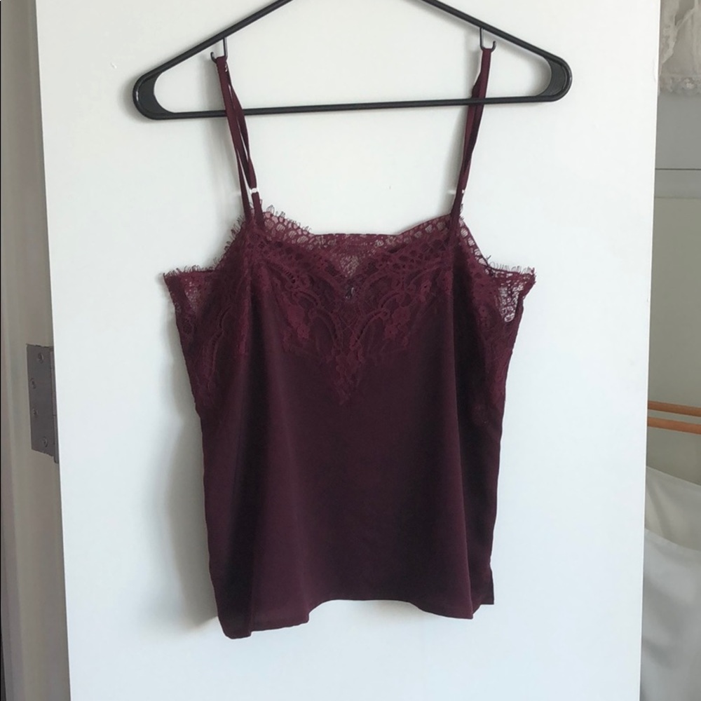 Burgundy cami